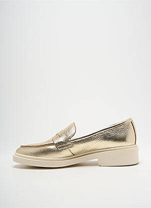 Mocassins matière lisse talon de 4 à 6cm or MYMA femme