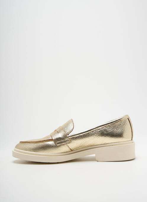 Mocassins matière lisse talon de 4 à 6cm or MYMA femme