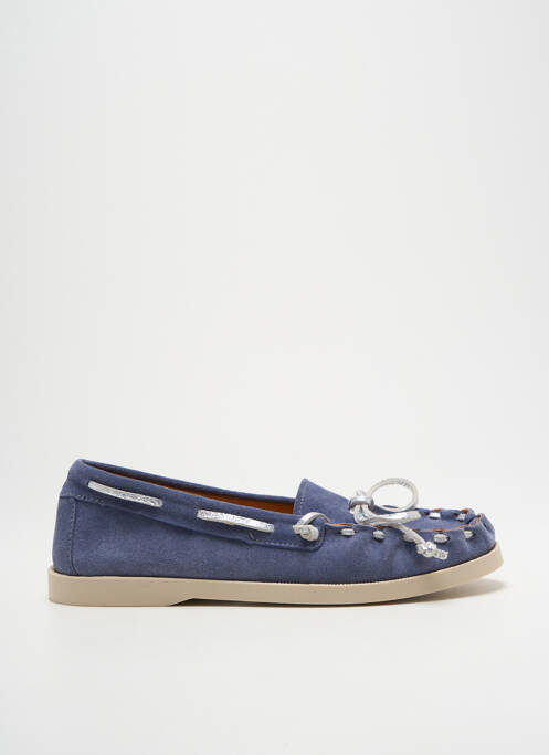Chaussures bâteau bout rond talon plat jusqu'à 3cm bleu MINKA DESIGN femme