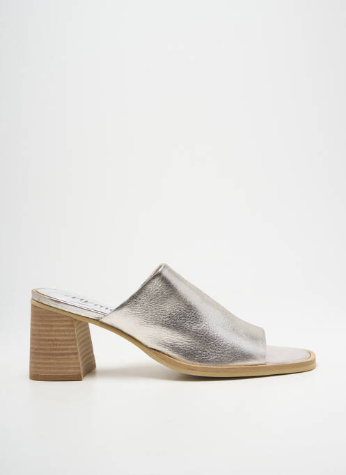Mules/Sabots argent MYMA pour femme