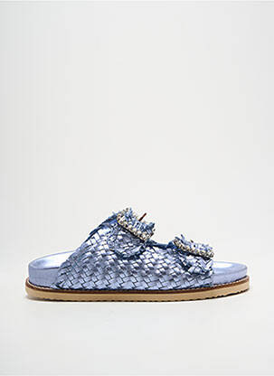 Mules/sabots voute plantaire talon plat jusqu'à 3cm bleu INUOVO femme