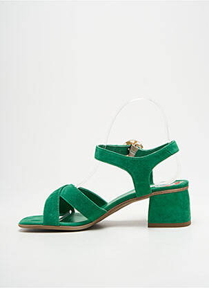 Sandales/nu pieds talon bottier talon de 4 à 6cm vert REQINS femme