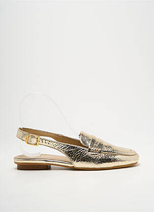 Sandales/nu pieds chiquet talon plat jusqu'à 3cm or REQINS femme