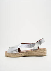 Espadrilles argent LA MAISON DE L'ESPADRILLE pour femme seconde vue