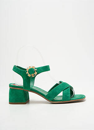 Sandales/Nu pieds vert REQINS pour femme