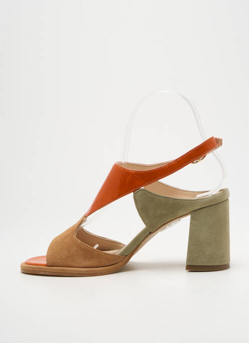 Sandales/nu pieds talon bottier talon de 7 à 9cm orange ROSEMETAL femme