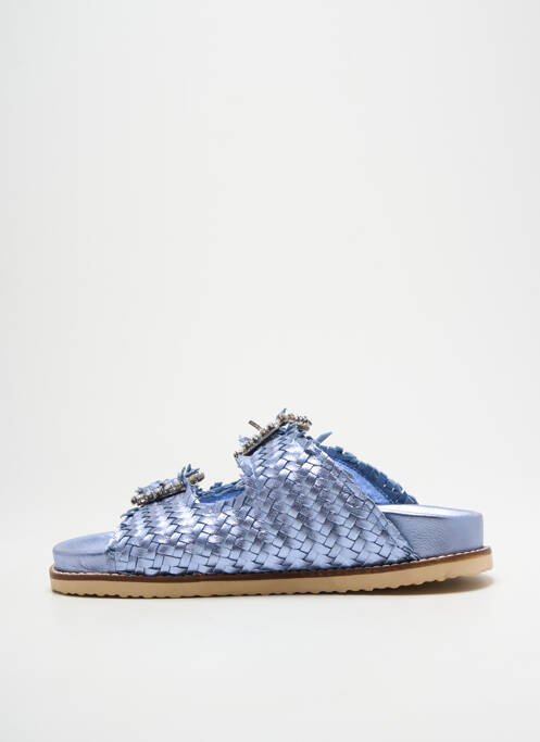 Mules/sabots voute plantaire talon plat jusqu'à 3cm bleu INUOVO femme