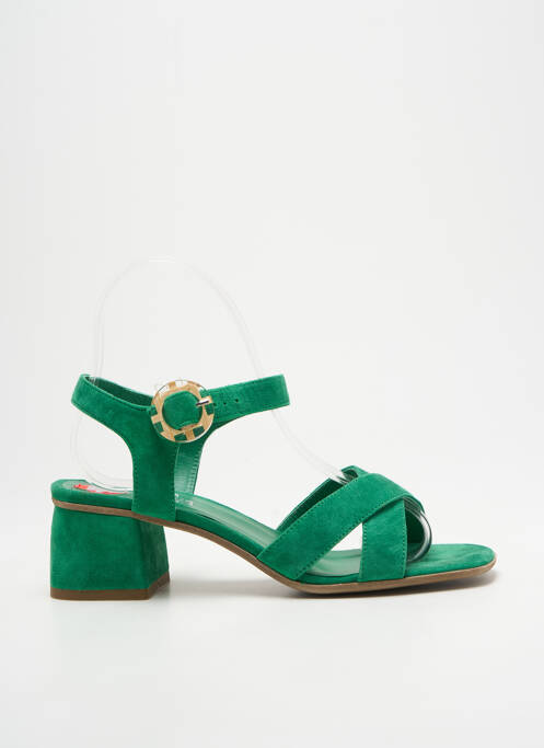 Sandales/nu pieds talon bottier talon de 4 à 6cm vert REQINS femme