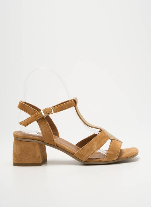 Sandales/nu pieds talon bottier talon de 4 à 6cm or REQINS femme