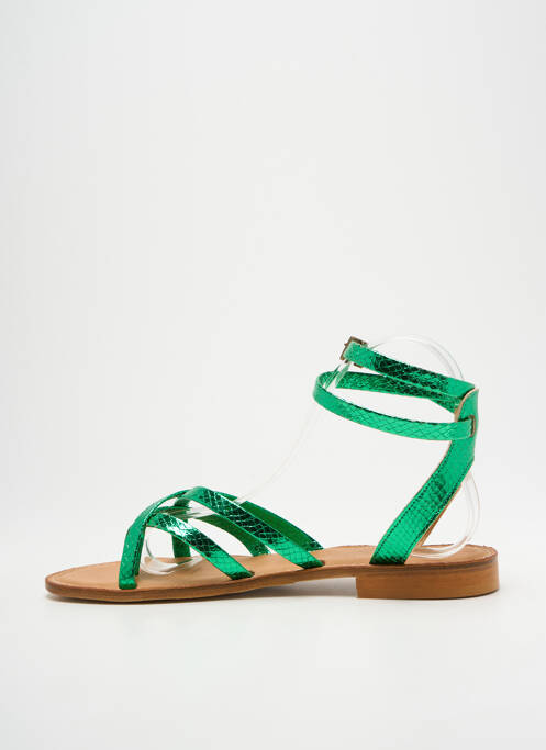 Tongs vert SEMERDJIAN femme