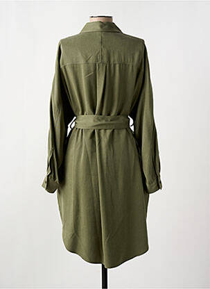 Robe mi-longue manches longues manches longues vert HUGO femme
