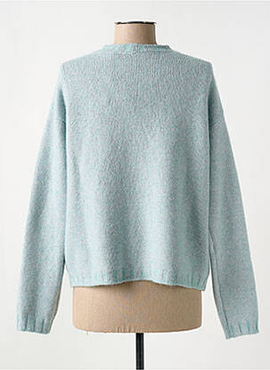 Gilet manches longues fermeture boutonnée sur le devant bleu GRAN SASSO femme