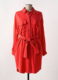 Robe mi-longue manches longues manches longues rouge HUGO femme