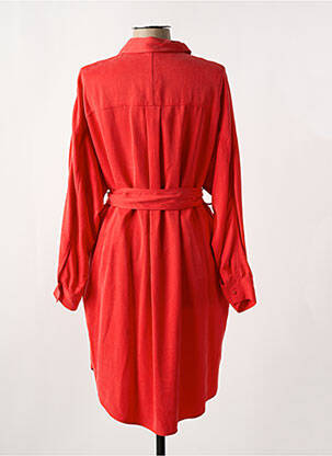 Robe mi-longue manches longues manches longues rouge HUGO femme