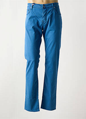 Pantalon droit poches bleu JACOB COHEN homme