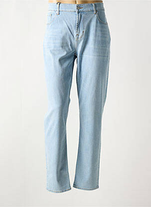 Jeans coupe droite fermeture zippée sous rabat boutonné bleu 7 FOR ALL MANKIND homme