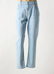 Jeans coupe droite fermeture zippée sous rabat boutonné bleu 7 FOR ALL MANKIND homme