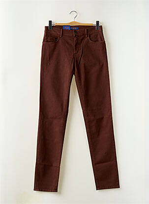 Pantalon droit coupe droite marron TRUSSARDI JEANS homme