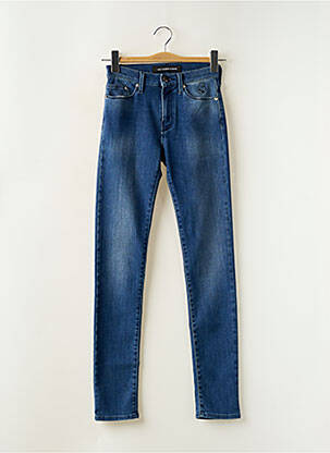 Jeans coupe slim poches bleu KARL LAGERFELD femme