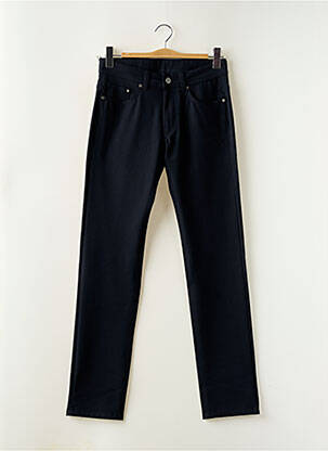 Pantalon droit fermeture zippée sous rabat boutonné noir KARL LAGERFELD femme