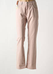 Pantalon droit rose DEVORE pour femme seconde vue