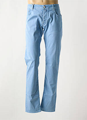 Pantalon droit bleu JACOB COHEN pour homme