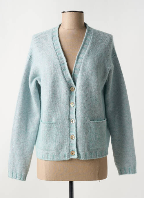 Gilet manches longues bleu GRAN SASSO pour femme