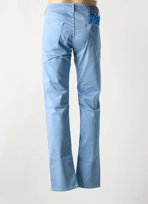Pantalon droit bleu JACOB COHEN pour homme