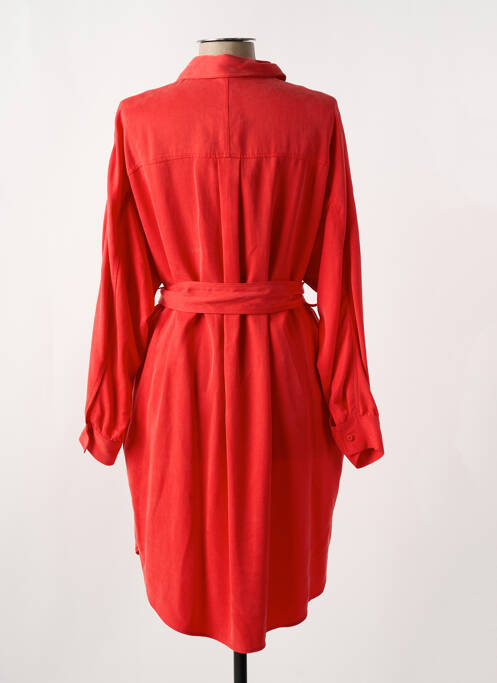 Robe mi-longue rouge HUGO pour femme