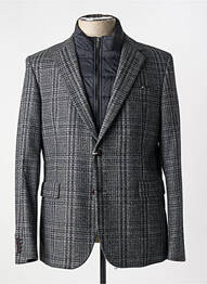 Manteau court fermeture boutonnée sur le devant sans capuche noir MANUEL RITZ homme