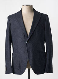 Blazer tissage chiné bleu MANUEL RITZ homme