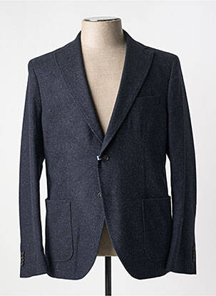 Blazer tissage chiné bleu MANUEL RITZ homme