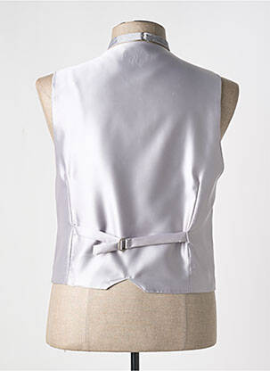 Gilet sans manche effet matière satinée gris JEAN DE SEY homme