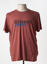 T-shirt coupe droite manches courtes marron BLAUER homme