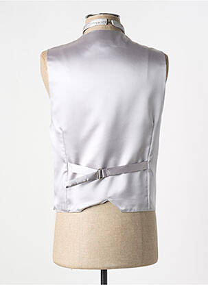 Gilet sans manche effet matière satinée gris JEAN DE SEY homme