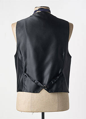 Gilet sans manche effet matière satinée bleu JEAN DE SEY homme