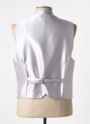 Gilet sans manche effet matière satinée gris JEAN DE SEY homme