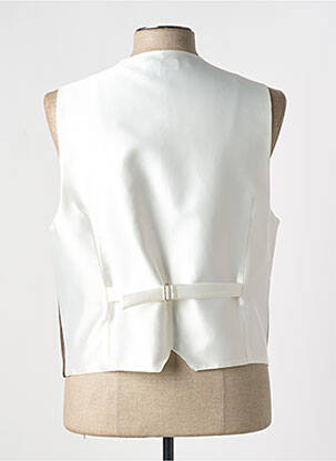 Gilet sans manche effet matière satinée marron JEAN DE SEY homme