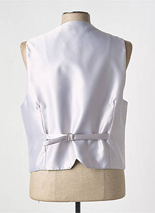 Gilet sans manche effet matière satinée gris JEAN DE SEY homme