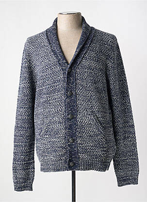 Gilet manches longues bleu TRUSSARDI JEANS pour homme