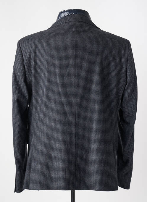 Manteau court imprimé carreaux sans capuche gris MANUEL RITZ homme