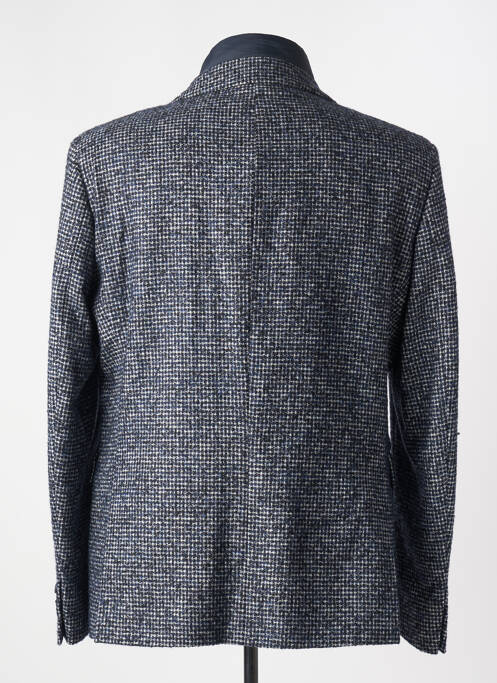 Manteau court fermeture boutonnée sur le devant sans capuche bleu MANUEL RITZ homme