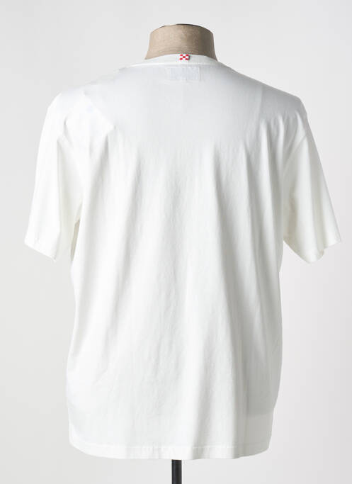 T-shirt coupe droite manches courtes blanc MC2 SAINT BARTH homme