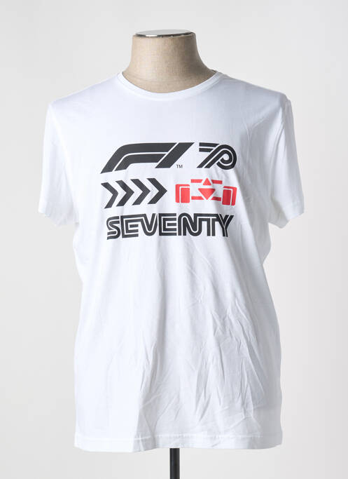 T-shirt coupe droite manches courtes blanc 8JS homme