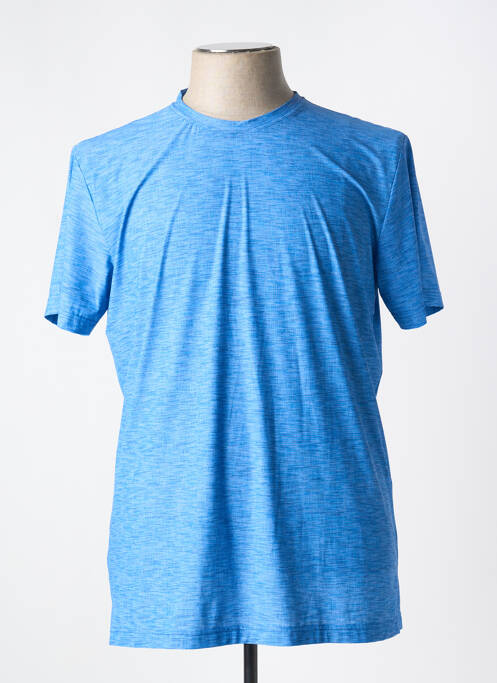 T-shirt coupe cintrée manches courtes bleu ORIAN homme