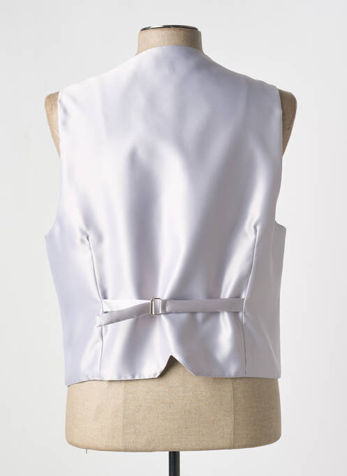 Gilet sans manche effet matière satinée gris JEAN DE SEY homme