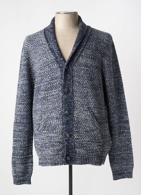 Gilet manches longues bleu TRUSSARDI JEANS pour homme