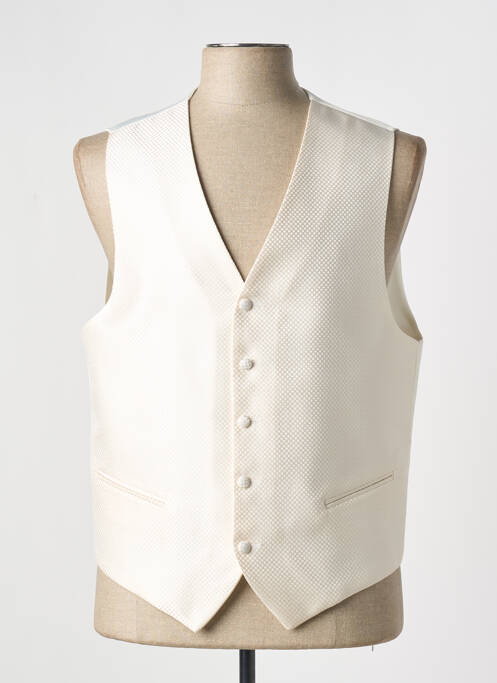 Gilet sans manche blanc JEAN DE SEY pour homme