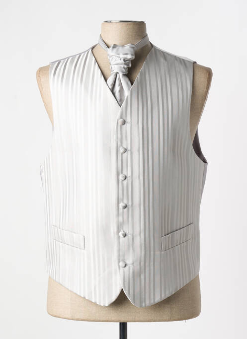 Gilet sans manche gris JEAN DE SEY pour homme