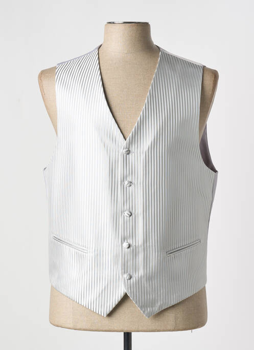 Gilet sans manche gris JEAN DE SEY pour homme